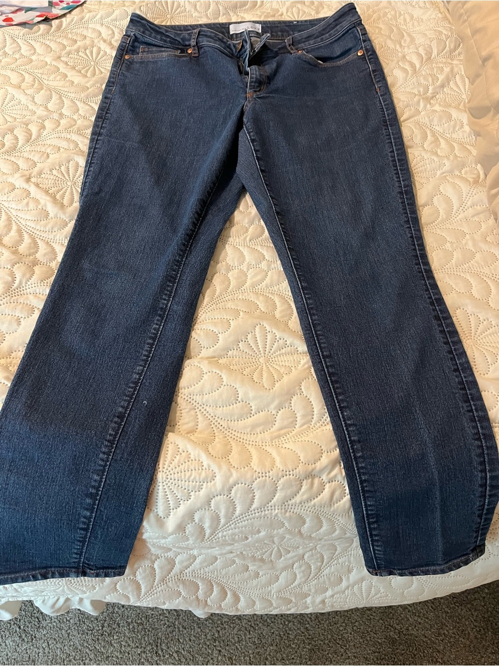 LOFT Dark Blue Bootcut Jeans size 8/29